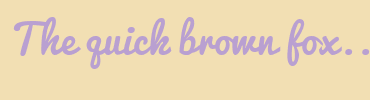 Image with Font Color B9A0D1 and Background Color F2DFB3